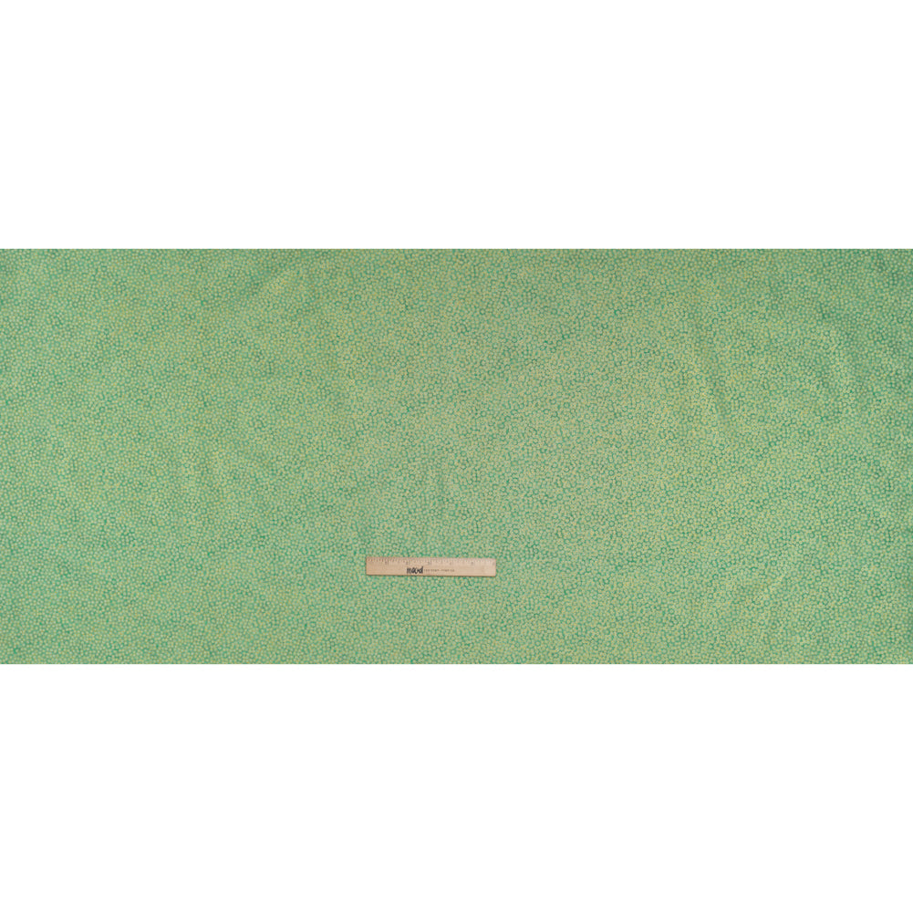 Metallic Printed Quilting Cotton by Northcott - Peacock Tiny Dots - Shimmer Collection
