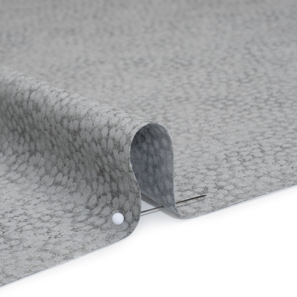 Metallic Printed Quilting Cotton by Northcott - City Fog Tiny Dots - Shimmer Collection