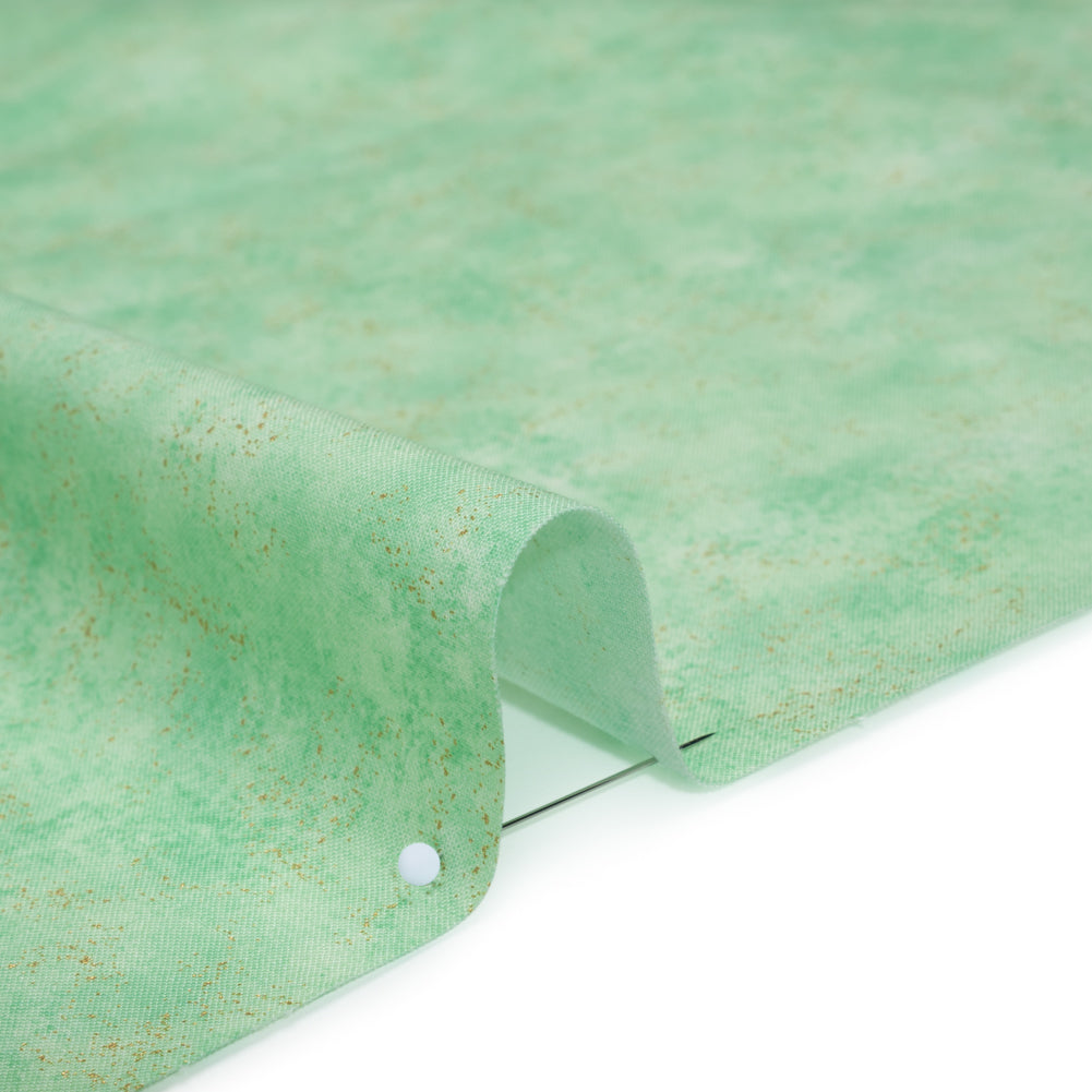 Metallic Printed Quilting Cotton by Northcott - Peacock Speckle - Shimmer Collection