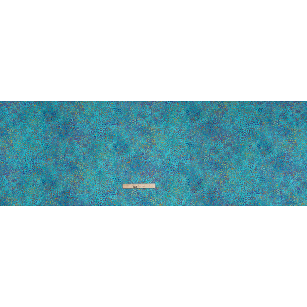 Wide Backing Quilting Cotton by Northcott, 108" Wide - Deep Sea Large Pebbles - Shimmer Wide Backing Collection