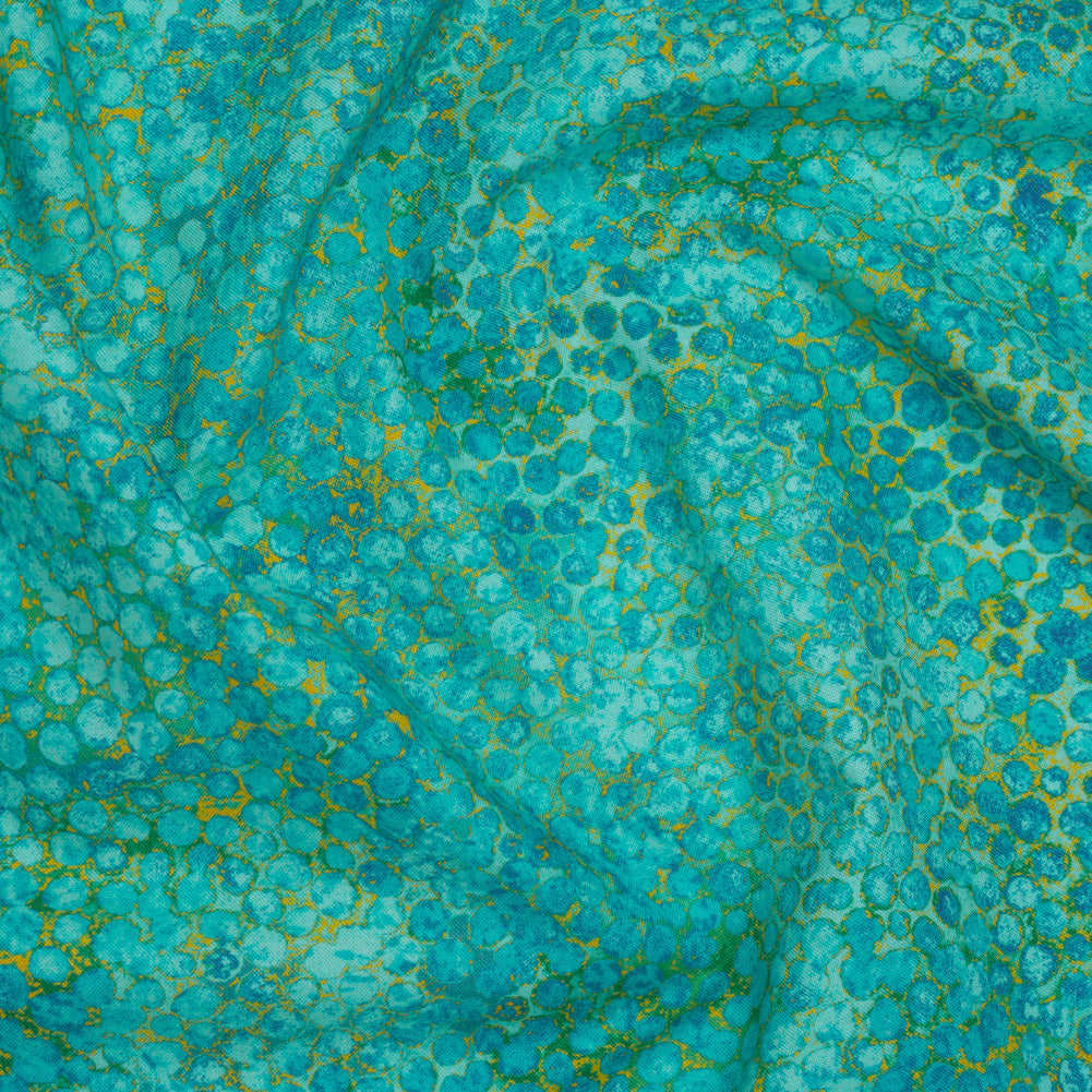 Wide Backing Quilting Cotton by Northcott, 108" Wide - Lagoon Large Pebbles - Shimmer Wide Backing Collection