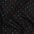 Printed Quilting Cotton by Ghazal Razavi for FIGO Studio - Black and Rainbow Xs - Dusk Collection