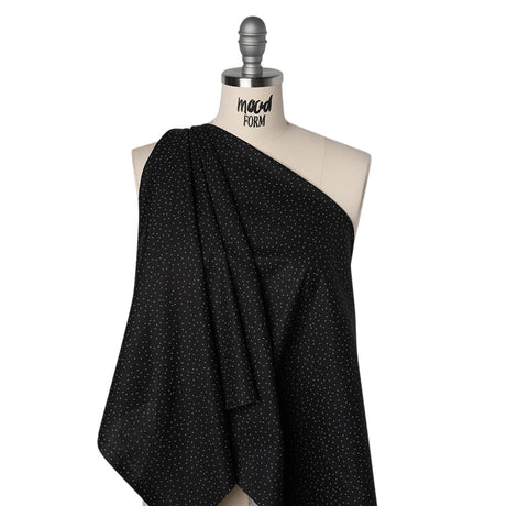 Printed Quilting Cotton by Ghazal Razavi for FIGO Studio - Black and Gray Dotty - Dusk Collection