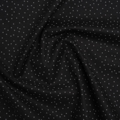 Printed Quilting Cotton by Ghazal Razavi for FIGO Studio - Black and Gray Dotty - Dusk Collection