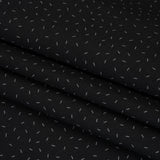 Printed Quilting Cotton by Ghazal Razavi for FIGO Studio - Black and Gray Dashes - Dusk Collection
