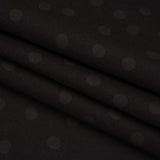 Printed Quilting Cotton by Ghazal Razavi for FIGO Studio - Black on Black Pom Poms - Dusk Collection