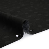 Printed Quilting Cotton by Ghazal Razavi for FIGO Studio - Black on Black Pom Poms - Dusk Collection