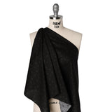 Printed Quilting Cotton by Ghazal Razavi for FIGO Studio - Black on Black Pom Poms - Dusk Collection