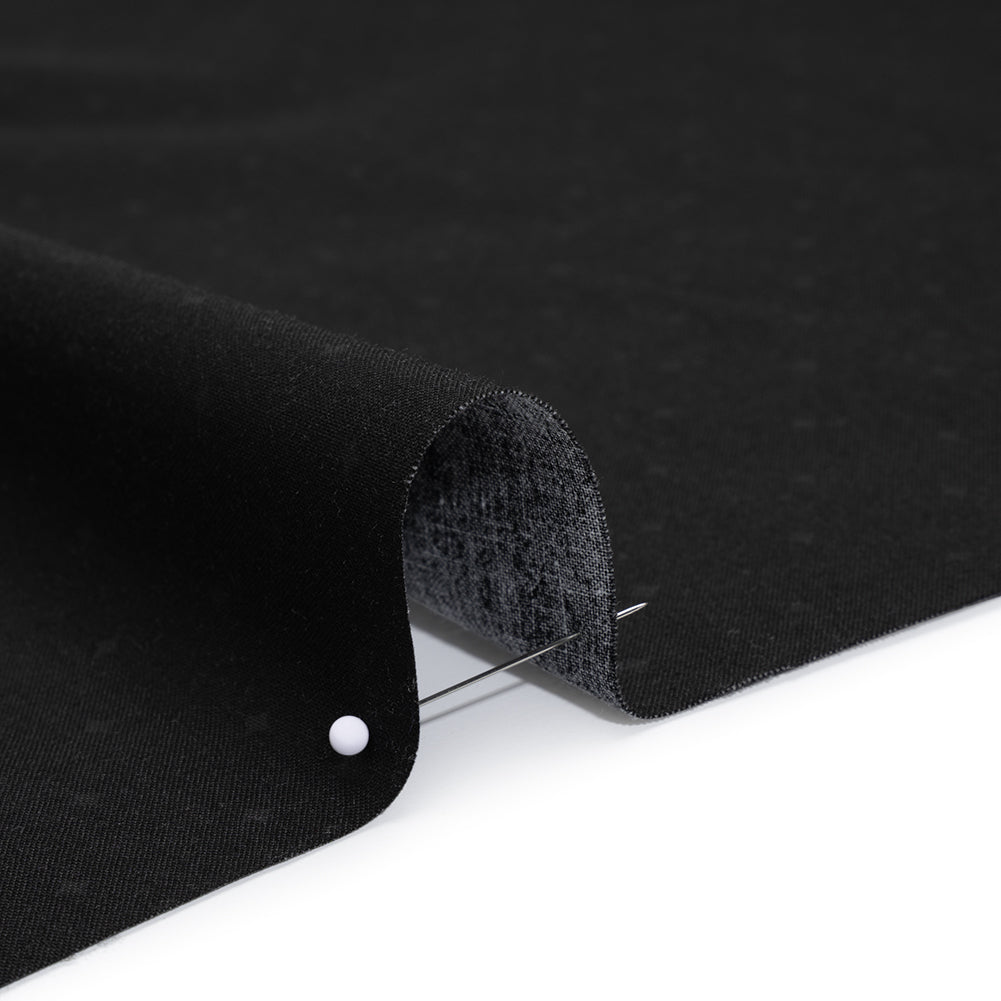 Printed Quilting Cotton by Ghazal Razavi for FIGO Studio - Black on Black Spark - Dusk Collection