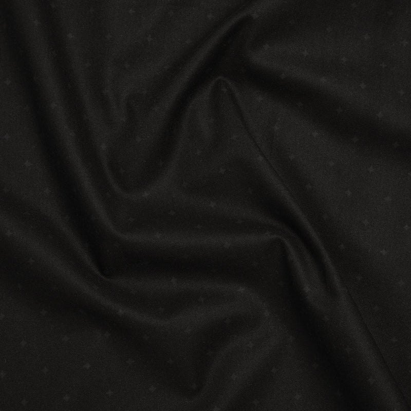 Printed Quilting Cotton by Ghazal Razavi for FIGO Studio - Black on Black Spark - Dusk Collection