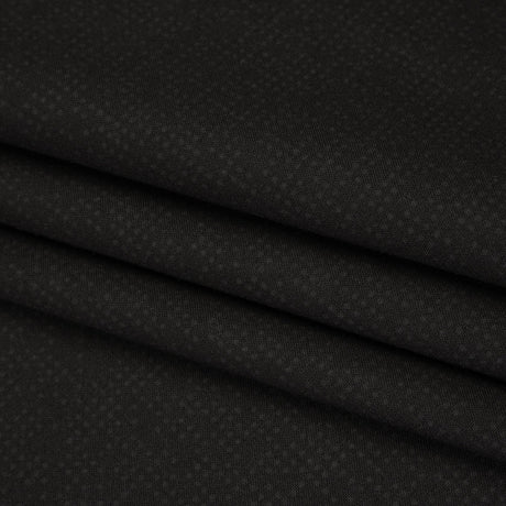 Printed Quilting Cotton by Ghazal Razavi for FIGO Studio - Black on Black Code - Dusk Collection