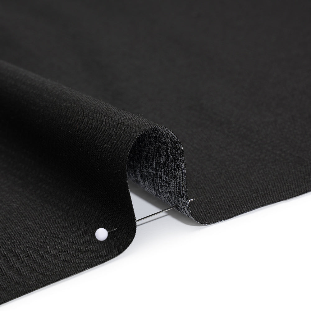 Printed Quilting Cotton by Ghazal Razavi for FIGO Studio - Black on Black Code - Dusk Collection