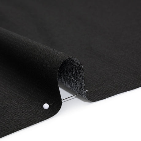 Printed Quilting Cotton by Ghazal Razavi for FIGO Studio - Black on Black Code - Dusk Collection