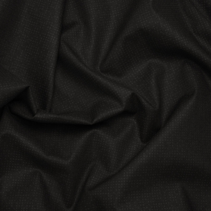 Printed Quilting Cotton by Ghazal Razavi for FIGO Studio - Black on Black Code - Dusk Collection
