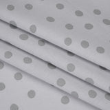Printed Quilting Cotton by Ghazal Razavi for FIGO Studio - Gray on Gray Pom Poms - Dewfall Collection