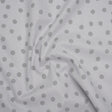 Printed Quilting Cotton by Ghazal Razavi for FIGO Studio - Gray on Gray Pom Poms - Dewfall Collection