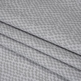 Printed Quilting Cotton by Ghazal Razavi for FIGO Studio - Gray on Gray Soft Check - Dewfall Collection