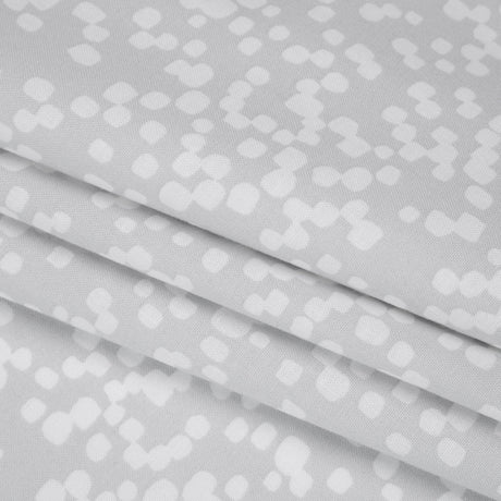 Printed Quilting Cotton by Ghazal Razavi for FIGO Studio - Gray and White Marshmallow - Dewfall Collection