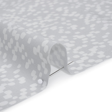 Printed Quilting Cotton by Ghazal Razavi for FIGO Studio - Gray and White Marshmallow - Dewfall Collection