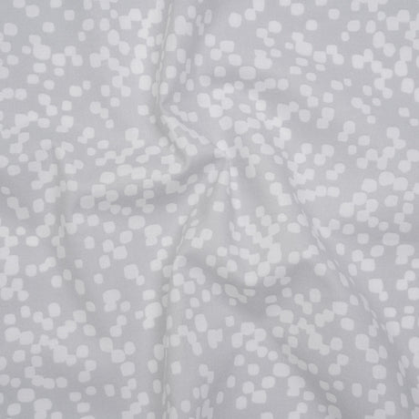 Printed Quilting Cotton by Ghazal Razavi for FIGO Studio - Gray and White Marshmallow - Dewfall Collection