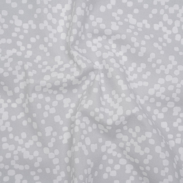 Printed Quilting Cotton by Ghazal Razavi for FIGO Studio - Gray and White Marshmallow - Dewfall Collection