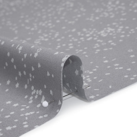 Printed Quilting Cotton by Ghazal Razavi for FIGO Studio - Gray and White Sprinkles - Dewfall Collection