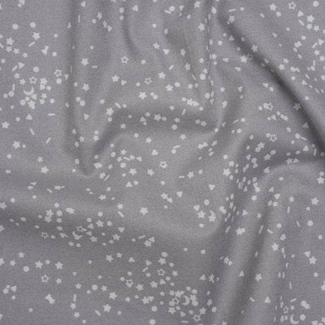 Printed Quilting Cotton by Ghazal Razavi for FIGO Studio - Gray and White Sprinkles - Dewfall Collection