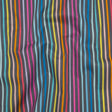 Printed Quilting Cotton by Ghazal Razavi for FIGO Studio - Gray and Rainbow Stripes - Dewfall Collection