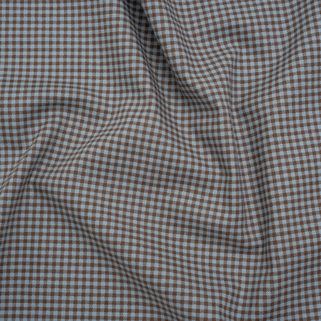 Printed Quilting Cotton by Ghazal Razavi for FIGO Studio - Blueberry Checks - Nest Collection