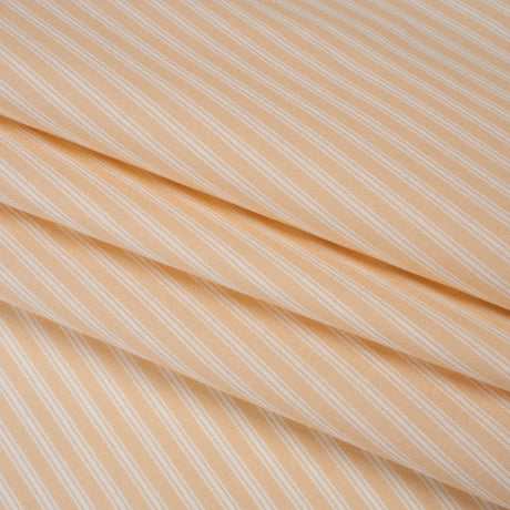 Printed Quilting Cotton by Ghazal Razavi for FIGO Studio - Buttercream Stripes - Nest Collection