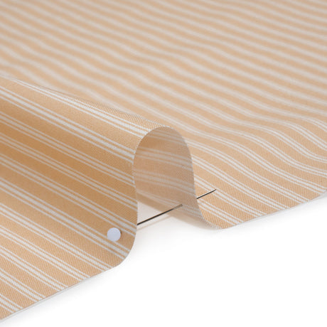 Printed Quilting Cotton by Ghazal Razavi for FIGO Studio - Buttercream Stripes - Nest Collection