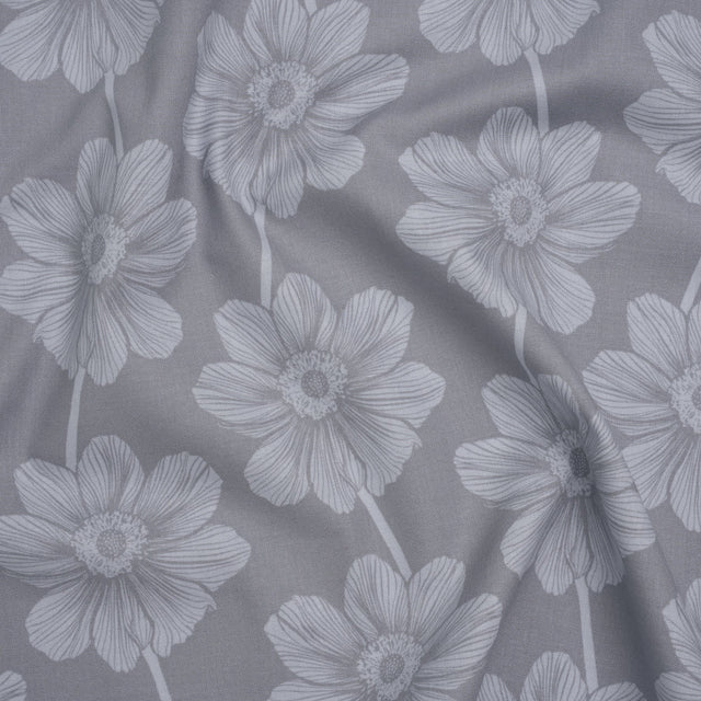 Printed Quilting Cotton by Anna Maria Textiles for Northcott - Overcast Anemone Floral - Indelible Soft Collection