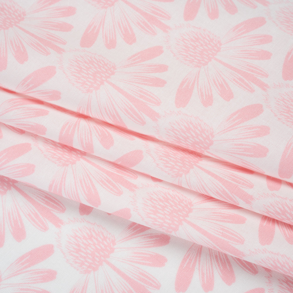 Printed Quilting Cotton by Anna Maria Textiles for Northcott - Blush Coneflower Floral - Indelible Soft Collection