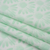 Printed Quilting Cotton by Anna Maria Textiles for Northcott - Mint Coneflower Floral - Indelible Soft Collection