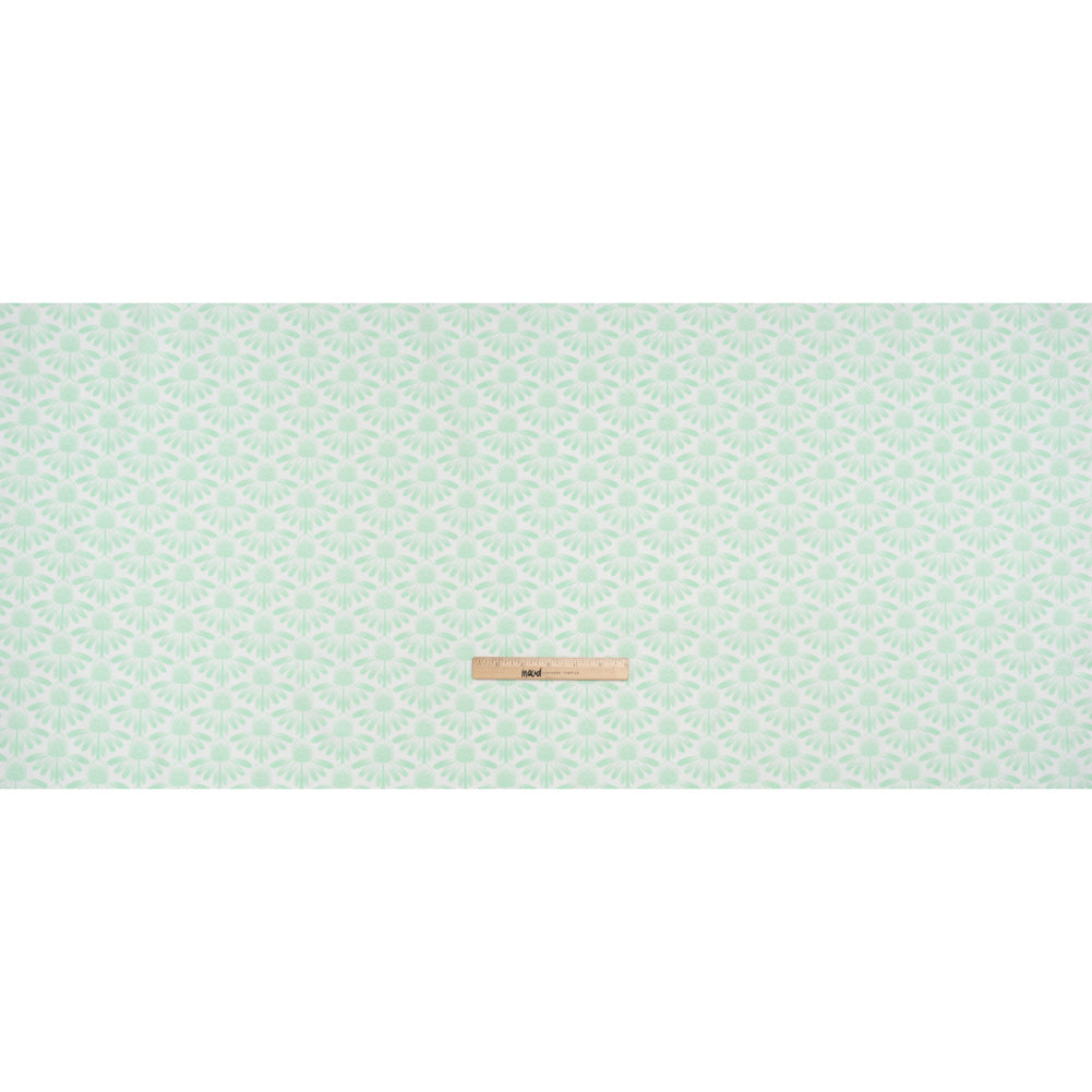 Printed Quilting Cotton by Anna Maria Textiles for Northcott - Mint Coneflower Floral - Indelible Soft Collection