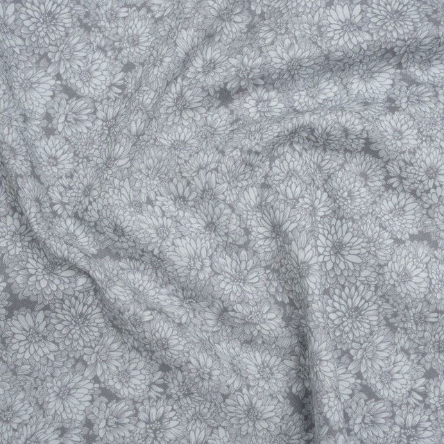 Printed Quilting Cotton by Anna Maria Textiles for Northcott - Stone Mums Floral - Indelible Soft Collection
