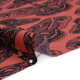 Printed Quilting Cotton by Anna Maria Textiles for Northcott - Guava Cecropia Moths - Indelible Ink Collection