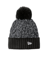 New Era® Marled Knit Pom Beanie with Fleece Lining