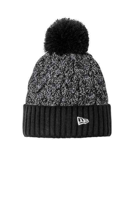 New Era® Marled Knit Pom Beanie with Fleece Lining