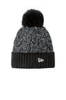 New Era® Marled Knit Pom Beanie with Fleece Lining