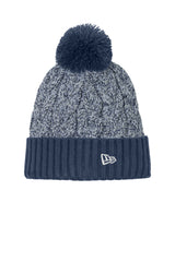 New Era® Marled Knit Pom Beanie with Fleece Lining