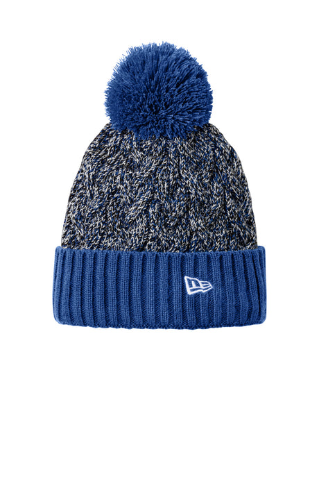 New Era® Marled Knit Pom Beanie with Fleece Lining