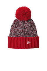 New Era® Marled Knit Pom Beanie with Fleece Lining