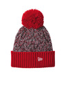 New Era® Marled Knit Pom Beanie with Fleece Lining