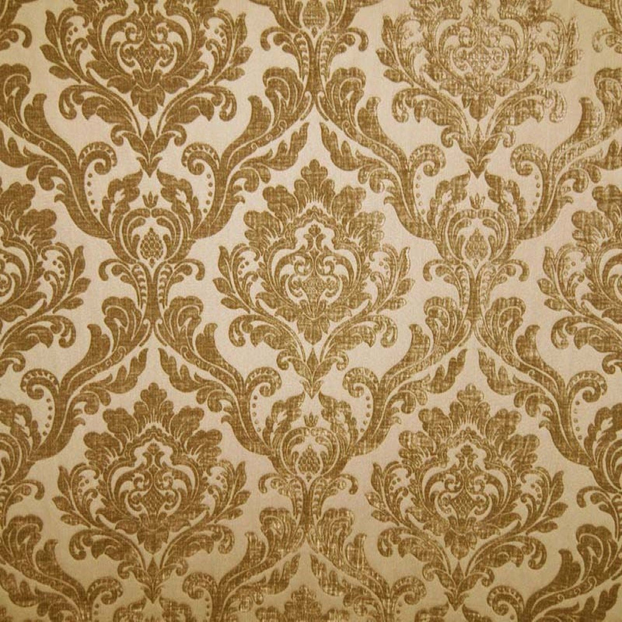 Neiman Traditional Damask Two-Toned Velvet Fabric - Damask Pattern, 57" Width (1 Yard)