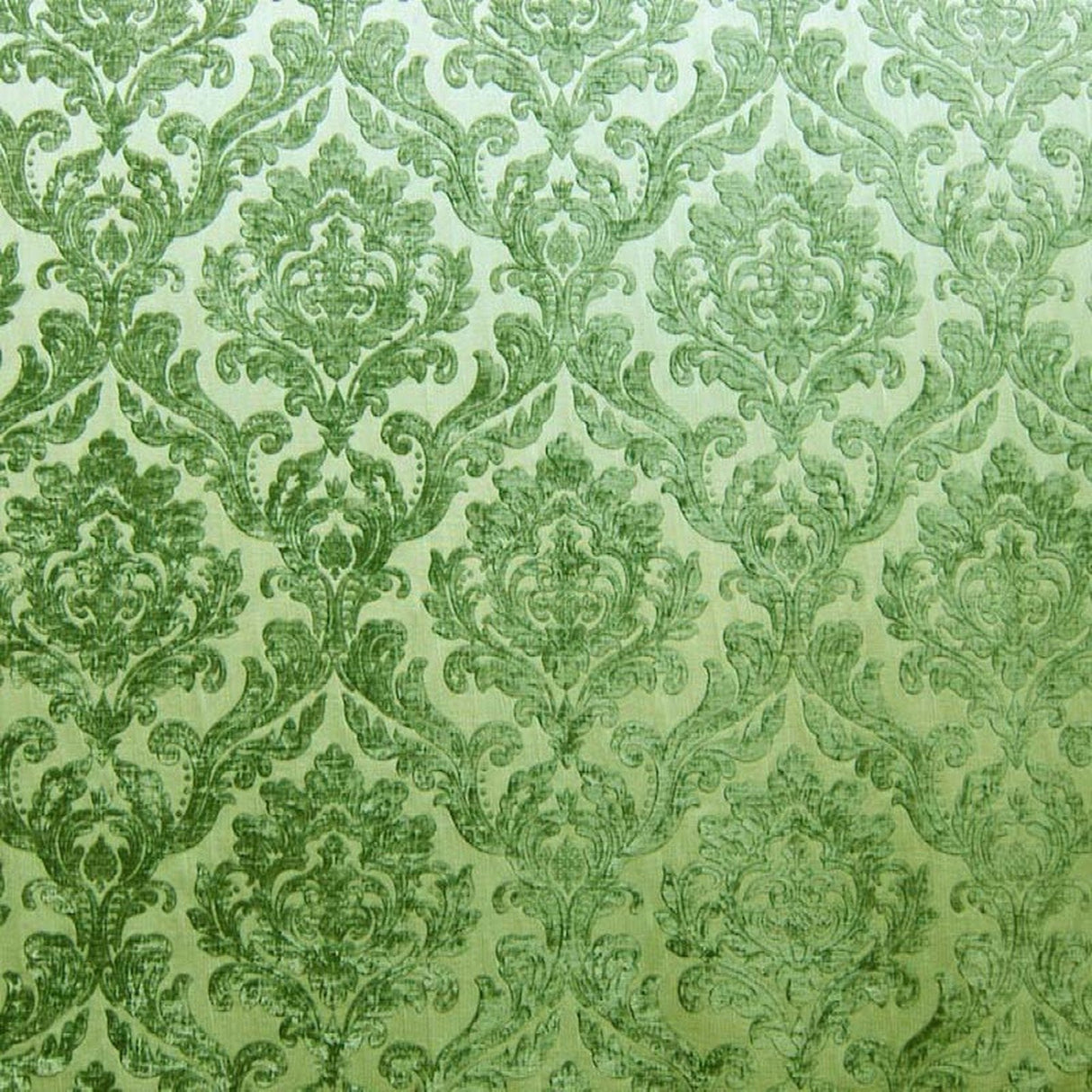 Neiman Traditional Damask Two-Toned Velvet Fabric - Damask Pattern, 57" Width (1 Yard)