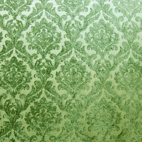 Neiman Traditional Damask Two-Toned Velvet Fabric - Damask Pattern, 57" Width (1 Yard)