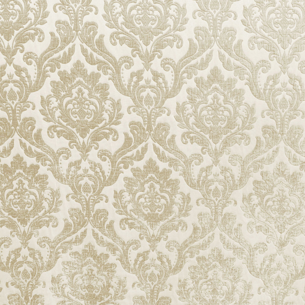 Neiman Traditional Damask Two-Toned Velvet Fabric - Damask Pattern, 57" Width (1 Yard)