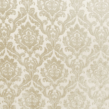 Neiman Traditional Damask Two-Toned Velvet Fabric - Damask Pattern, 57" Width (1 Yard)