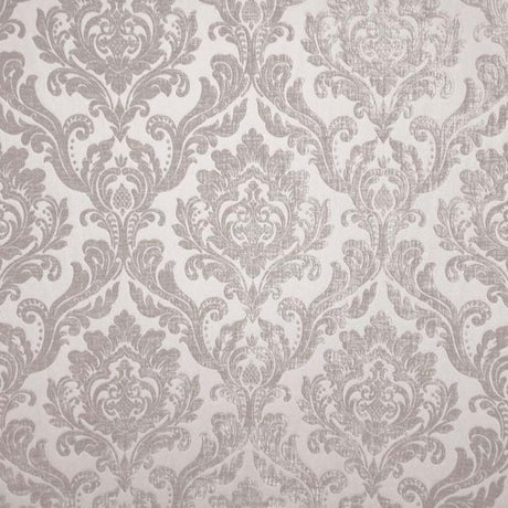 Neiman Traditional Damask Two-Toned Velvet Fabric - Damask Pattern, 57" Width (1 Yard)
